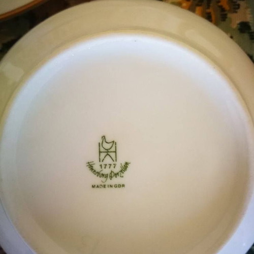 Hennemberg 1777 porcelain complete dinnerware set used