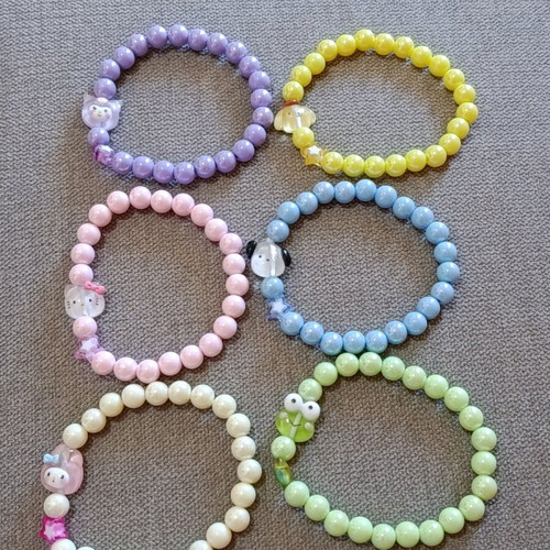 Hello Kitty and Friends bracelet set of six new, multicolor
