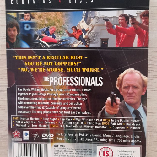 The Professionals DVD used, 4 seasons set without Greek subtitles