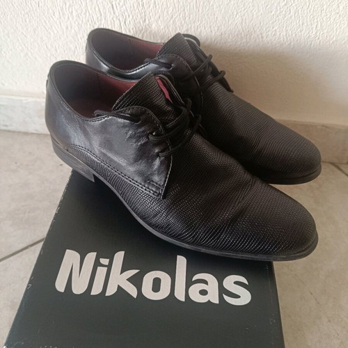 Nikolas black formal shoes size 42 like new
