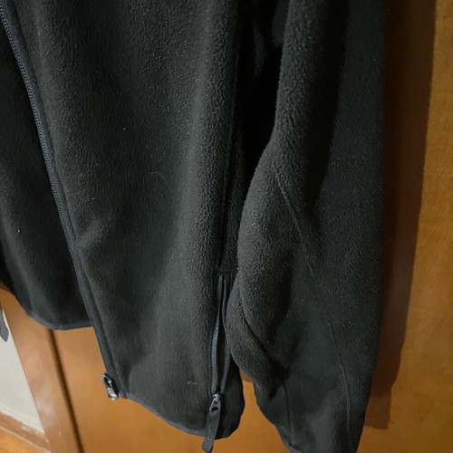 Decathlon fleece zipper jacket black like new for 8-9 years 131-140 cm