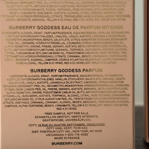 Burberry Goddess Complete Trilogy Discovery Set new, 3 x 1.5ml tester vials