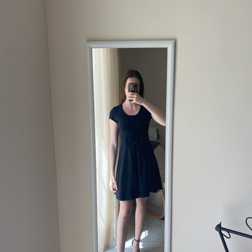 Zara navy blue dress size S like new