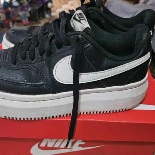 Nike Court Vision Alta sneakers like new, size 39, black-white