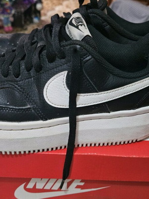 Nike Court Vision Alta sneakers like new, size 39, black-white