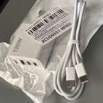 120W GaN Fast Charging Charger Set with 2x USB-C, 2x USB-A and MU2G3ZM/A Apple Cable new