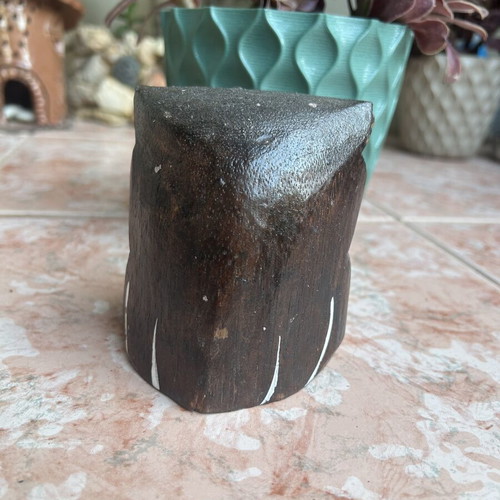 Wooden decorative owl, 11 cm height