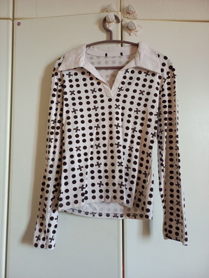 Light Gothic polka dot blouse like new, size S and XS