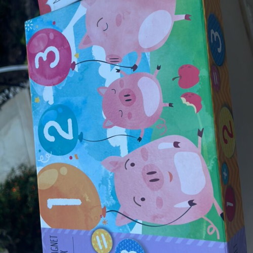 Set of 6 Educational Magnetic Games with Letters and Pictures