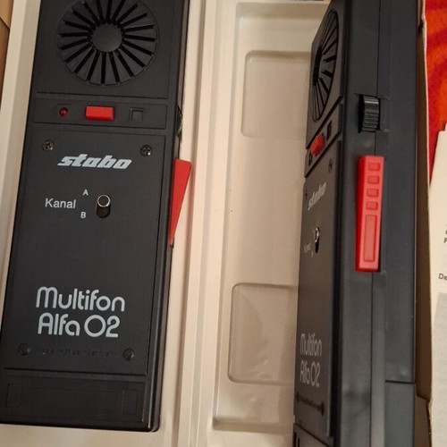 Stabo Multifon Alfa 02 portable walkie-talkies used, set of 2