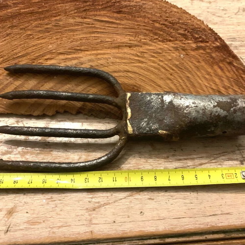 Fishing spear used, collectible old metal harpoon 1920-1930