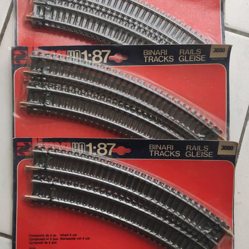 Lima HO Rails 3 sets of 6x3030 sealed new old stock