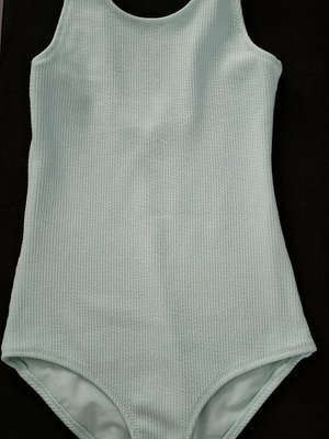 H&M girls' one-piece swimsuit new, turquoise, 8-10 years