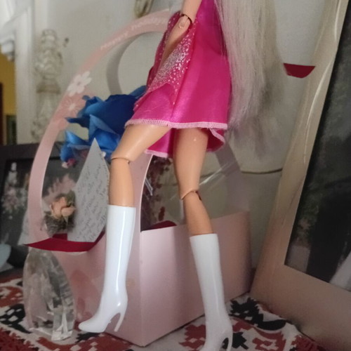 White doll boots