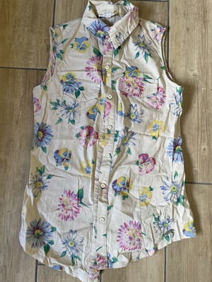 Summer sleeveless shirt used, multicolor, size S