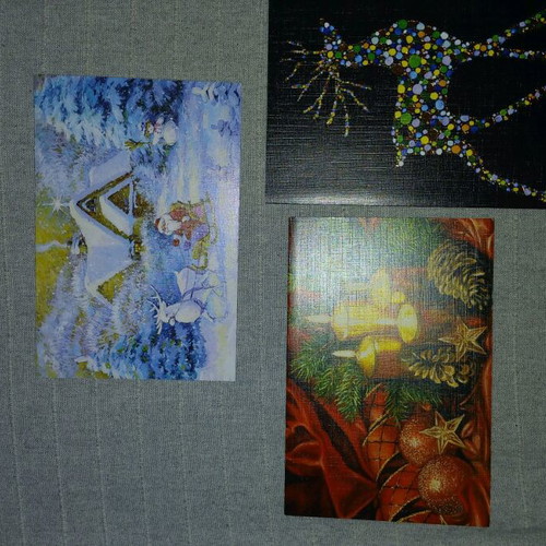 Christmas greeting cards new, pack of 7 pieces
