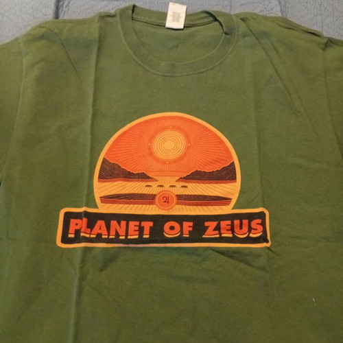 Planet of Zeus T-shirt large, Gildan