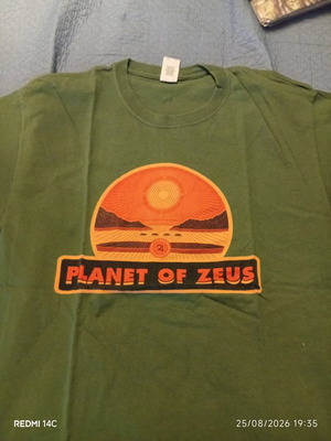 Planet of Zeus T-shirt large, Gildan
