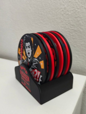 Stranger Things coasters new, plastic PLA material