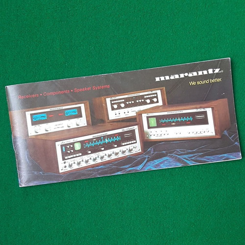 Marantz amplifier catalog February 1976 like new