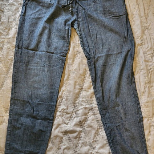 Boho denim pants Stradivarius like new, size M