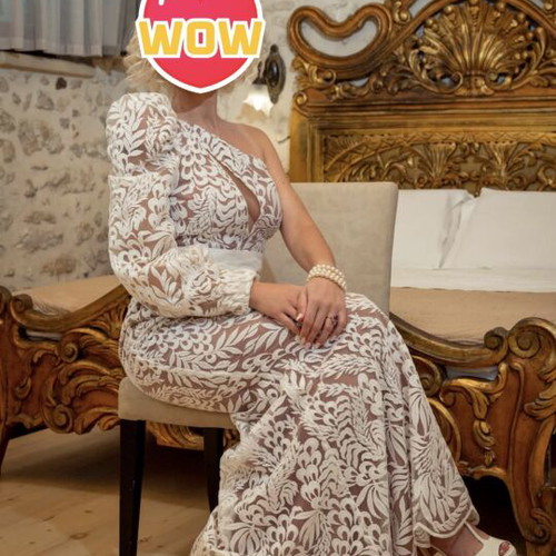 Wedding dress Stili Deligianni small size like new, white lace