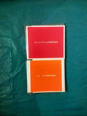 You+Me Technigue and Sun Is Shining Technigue CDs like new, electronic music