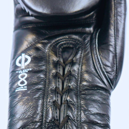 Legendary boxing gloves 12oz black leather laced premium new