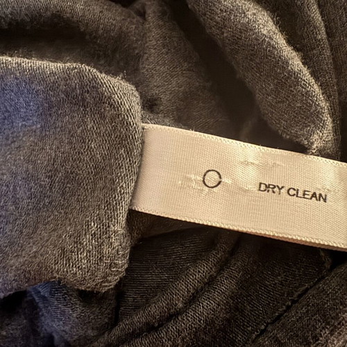 Three Dots blouse, dark gray, A-line with pleats