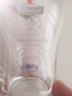 Ποτήρι μπύρας Heineken συλλεκτικό Champion League Αθήνα 2007 καινούργιο