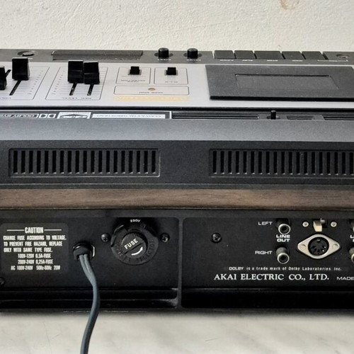 Vintage AKAI top-loading cassette deck with GX heads