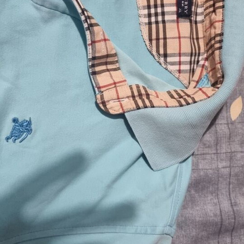 Burberry polo shirts like new, pack of 2, pink and turquoise, size XL