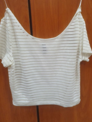 C-thru H&M Divided blouse, size S, white