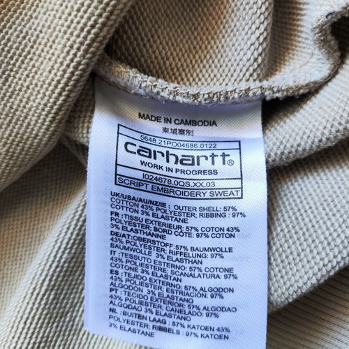 Carhartt Wip crewneck sweatshirt like new, beige