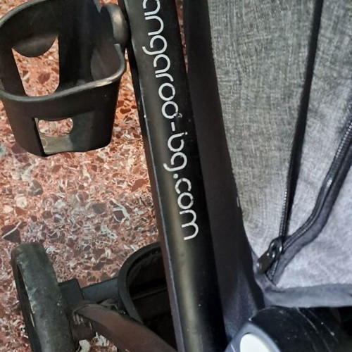Cangaroo stroller used with accessories and storage basket