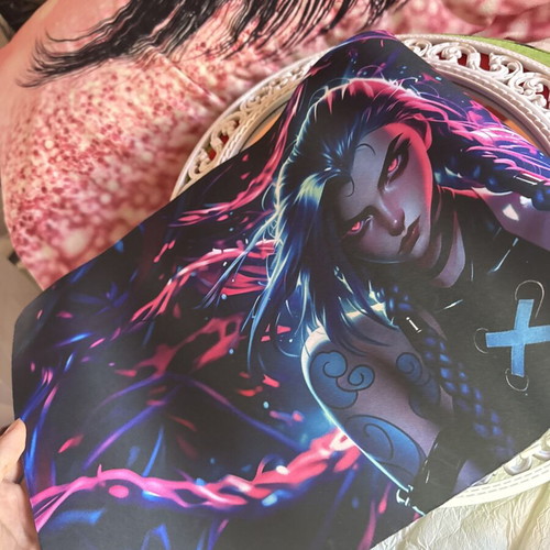 Jinx League of Legends Arcane gaming mousepad like new
