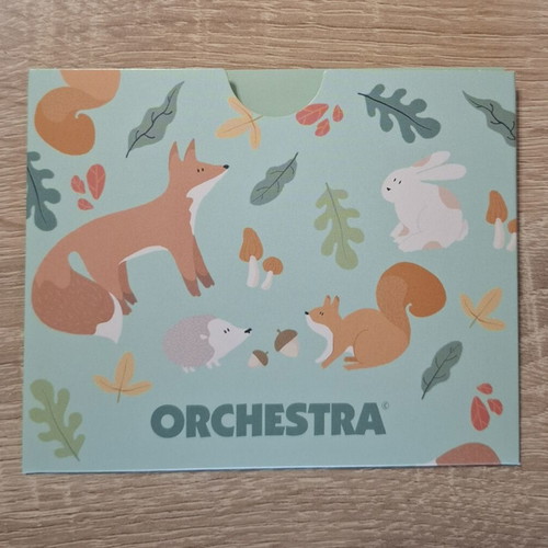 Orchestra gift card 50€ new with animal design holder