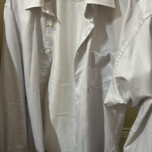 Portobellos XXL men's striped white shirt used