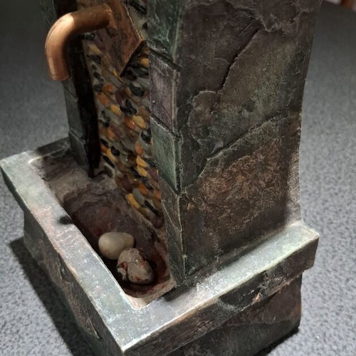 Tabletop decorative Feng Shui fountain 31.5cm used, needs repair