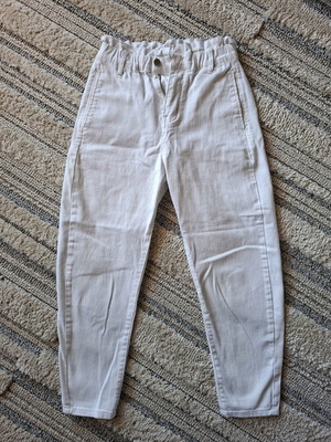 White denim pants like new, size S/M, cotton