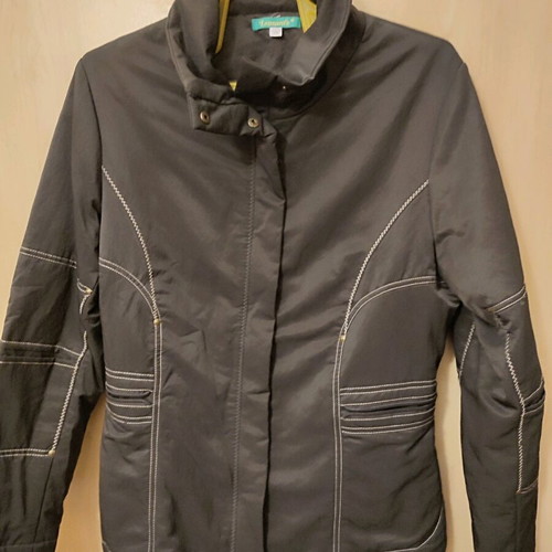 Leonard's brown jacket size L like new with beige stitching