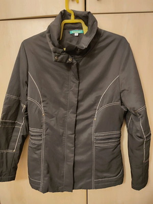 Leonard's brown jacket size L like new with beige stitching