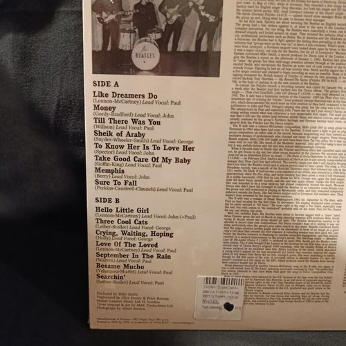 The Decca Tapes The Beatles vinyl LP sealed, clear 180g