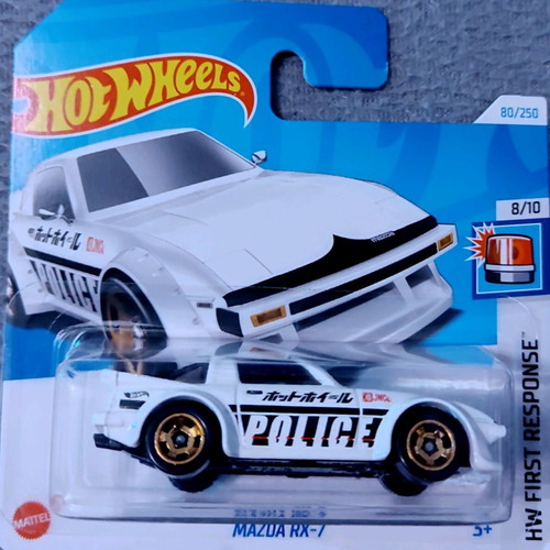 Hot Wheels Mazda RX-7 Police Car new 2024