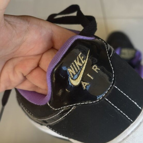 Nike Air Force 1 Low '07 LV8 shoes like new, size 40, black and purple
