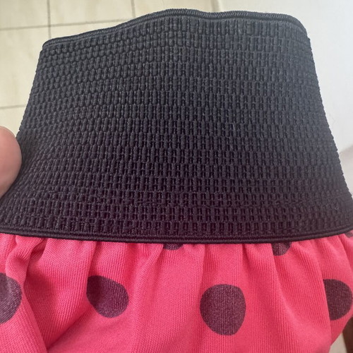 Skirt polka dot red and black mini like new, size S