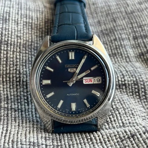 Seiko 5 Automatic 7s26 Blue Dial Watch like new