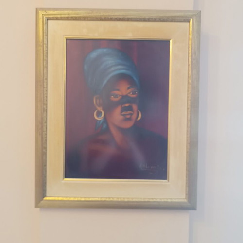 Framed portrait of an African woman like new