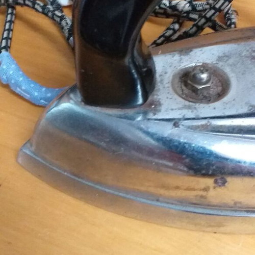 Old electric iron used