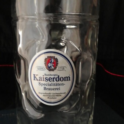 Kaiserdom beer glass like new with Bamberger logo